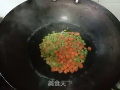Make Corn green soy shrimp step 1