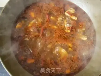 Make Spicy water boiled ribs step 15
