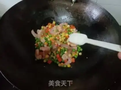 Make Corn green soy shrimp step 6
