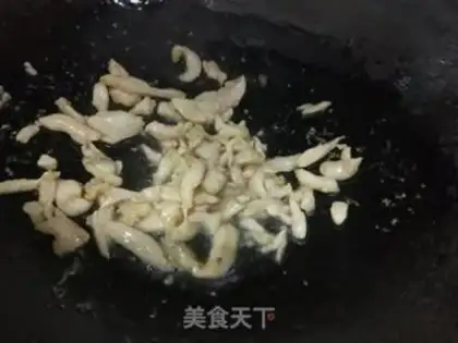 Make Chicken silk, sea mushroom, oil step 6