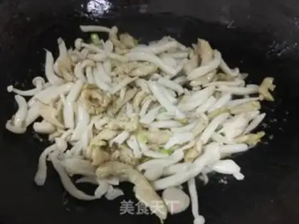 Make Chicken silk, sea mushroom, oil step 7