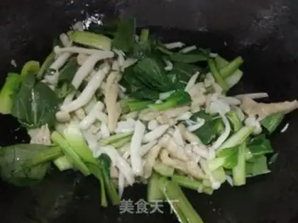 Make Chicken silk, sea mushroom, oil step 8