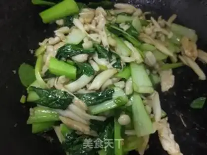 Make Chicken silk, sea mushroom, oil step 10