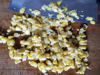 Make Corn chicken chops step 2