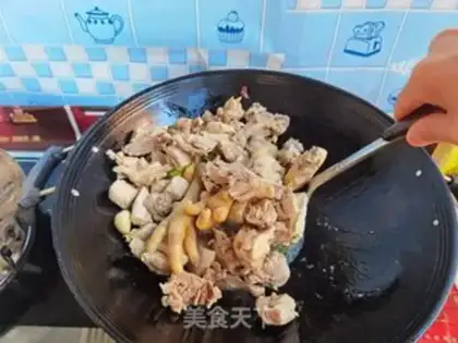Make Chicken stew mushrooms step 16