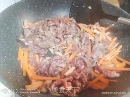 Make Carrot beef step 3