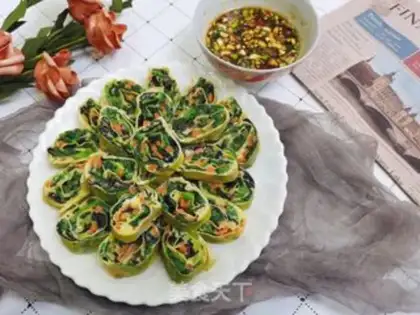 Make Spinach rolls step 15