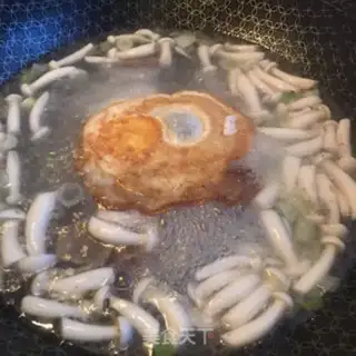 Make Beefball egg noodles step 7