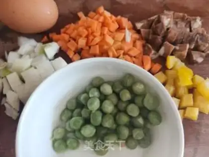 Make Five colours of rice rice step 1