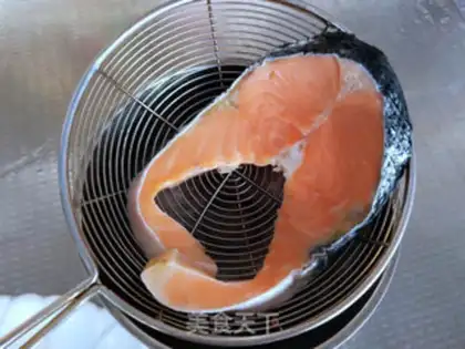 Make Burn the salmon step 1