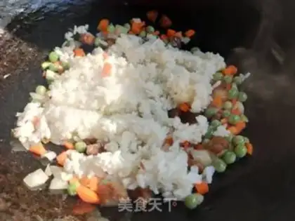 Make Five colours of rice rice step 5