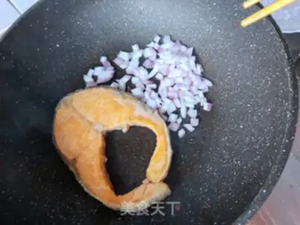 Make Burn the salmon step 6