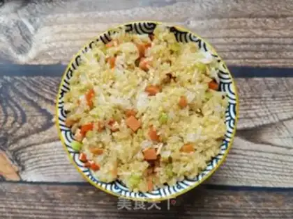Make Little pepper peppers, celery, ham and rice step 11