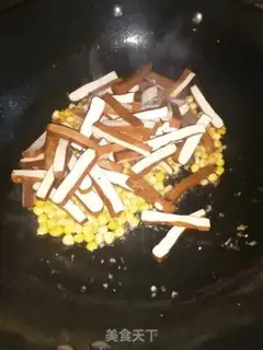 Make Corn tofu dry step 4