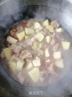 Make Potato burn ribs step 7