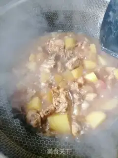 Make Potato burn ribs step 8