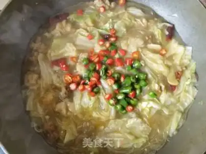 Make The cabbage powdered with the souffle step 10