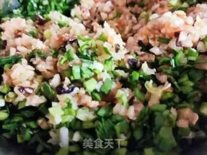 Make Pork, shrimp, cabbage step 12