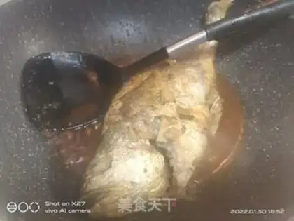 Make Red-burned yellow fish step 5