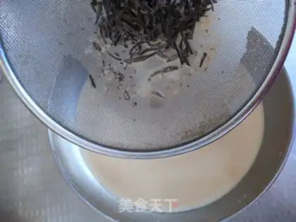 Make Mango peach cream tea step 7