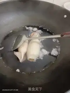 Make The white squid step 1