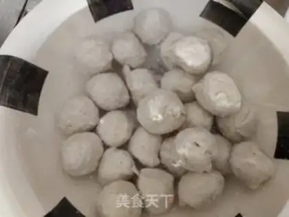 Make Taste melon chickenball soup step 0