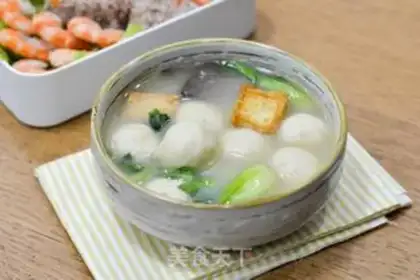 Make Fishball green soup step 4