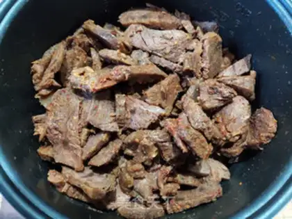 Make Homemade spicy beef step 10