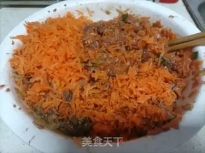 Make Carrot beef buns step 20