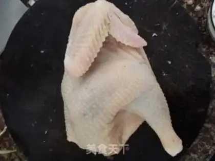 Make The salt hand tore the chicken step 0