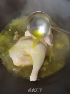 Make The salt hand tore the chicken step 3