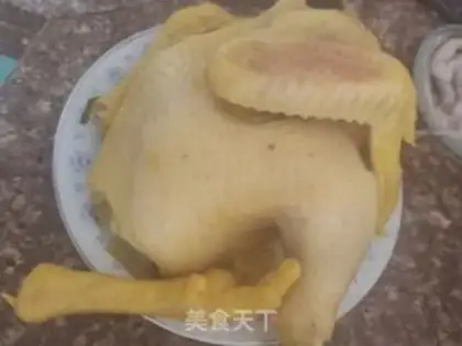 Make The salt hand tore the chicken step 4