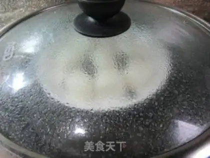 Make Black sesame pig cake step 5