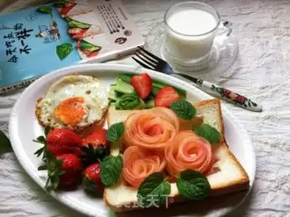 Make Apple rose breakfast step 9