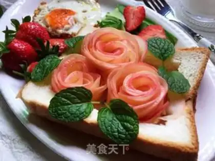 Make Apple rose breakfast step 11
