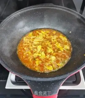 Make Tomato egg rainbow noodles step 8