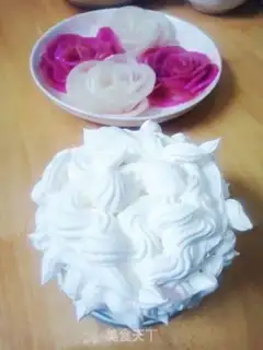Make Roses with white carrots step 14