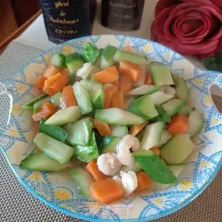 Make cucumber shrimp step 8