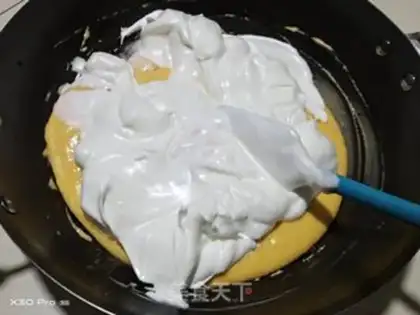 Make Coconut zebra zebra cake step 4