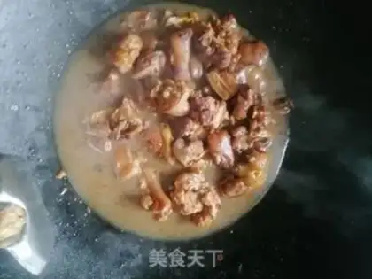 Make Red burning pig hoof step 5