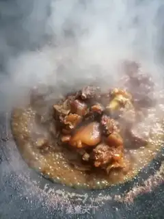 Make Red burning pig hoof step 6