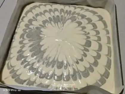 Make Coconut zebra zebra cake step 9