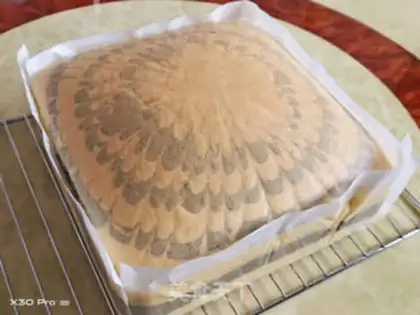 Make Coconut zebra zebra cake step 12