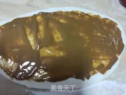 Make Sesame sauce red sugar pancakes step 3