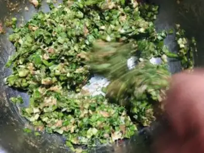 Make Big meat dumplings step 5