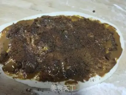 Make Sesame sauce red sugar pancakes step 4