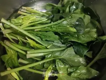 Make Sesame sauce spinach step 0