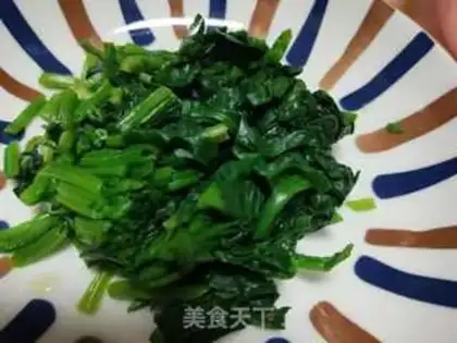 Make Sesame sauce spinach step 1