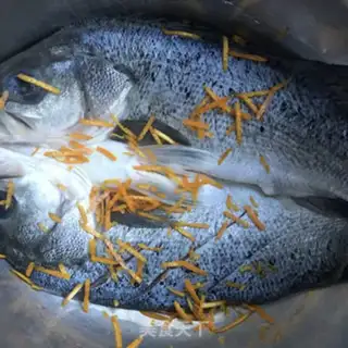 Make Salt fried sea bass step 3