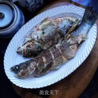 Make Salt fried sea bass step 13